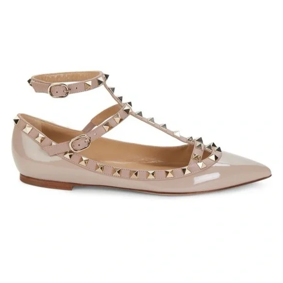 VALENTINO Rockstud Caged Ballet Flats - Picture 2 of 14